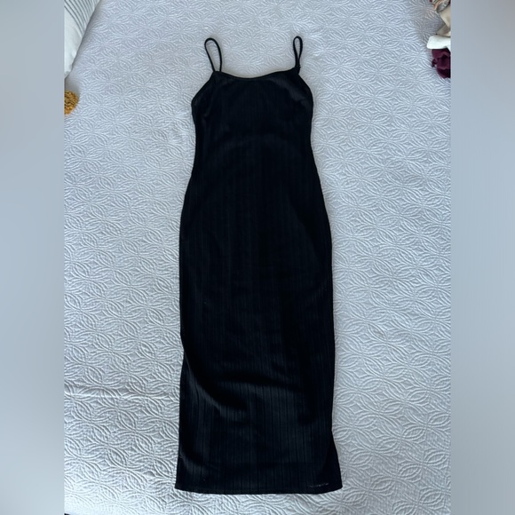 Urban Outfitters Alondra Sheer Black Midi Dress - Picture 2 of 5